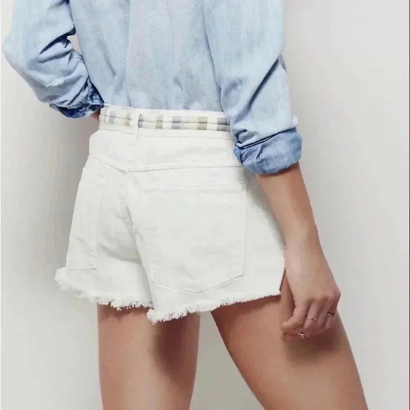Free People Eliot Embroidered Denim Shorts Sz 27 - Picture 2 of 6